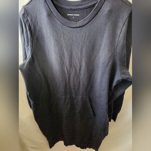 Universal Standard Navy Midi Sweatshirt Dress. Size Small